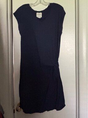 Navy Graham & Spencer for Anthropologie Tie Mini-Dress - XL